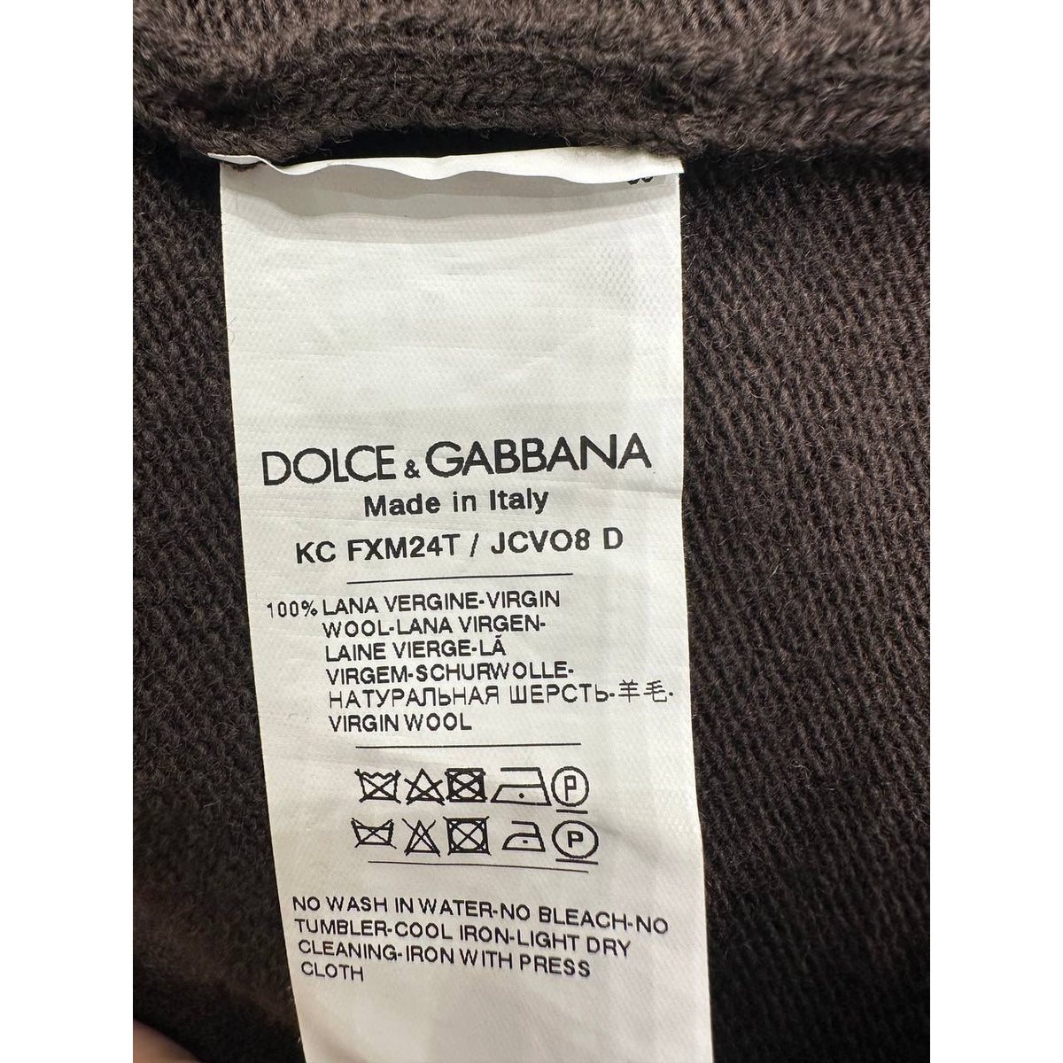 Dolce & Gabbana DG Monogram Wool Cardigan sz.42 pre-owned