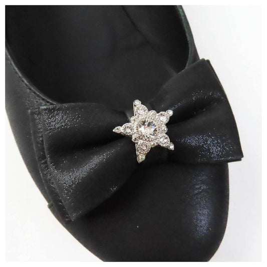 Ballet Flats with Bow and Crystal-Embellished Star