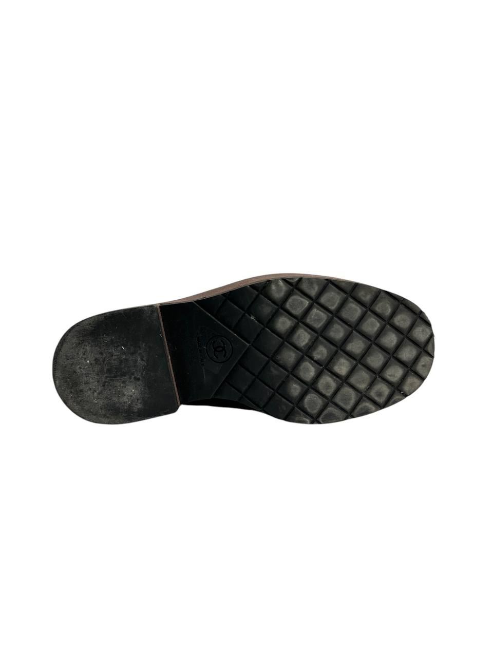 Utility-Inspired Textile Boots with Logo Detail and Platform Sole