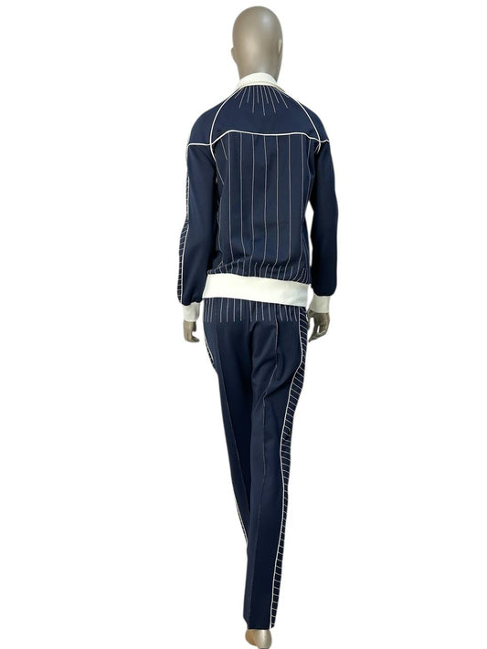 Sport tracksuit with contrast stitching