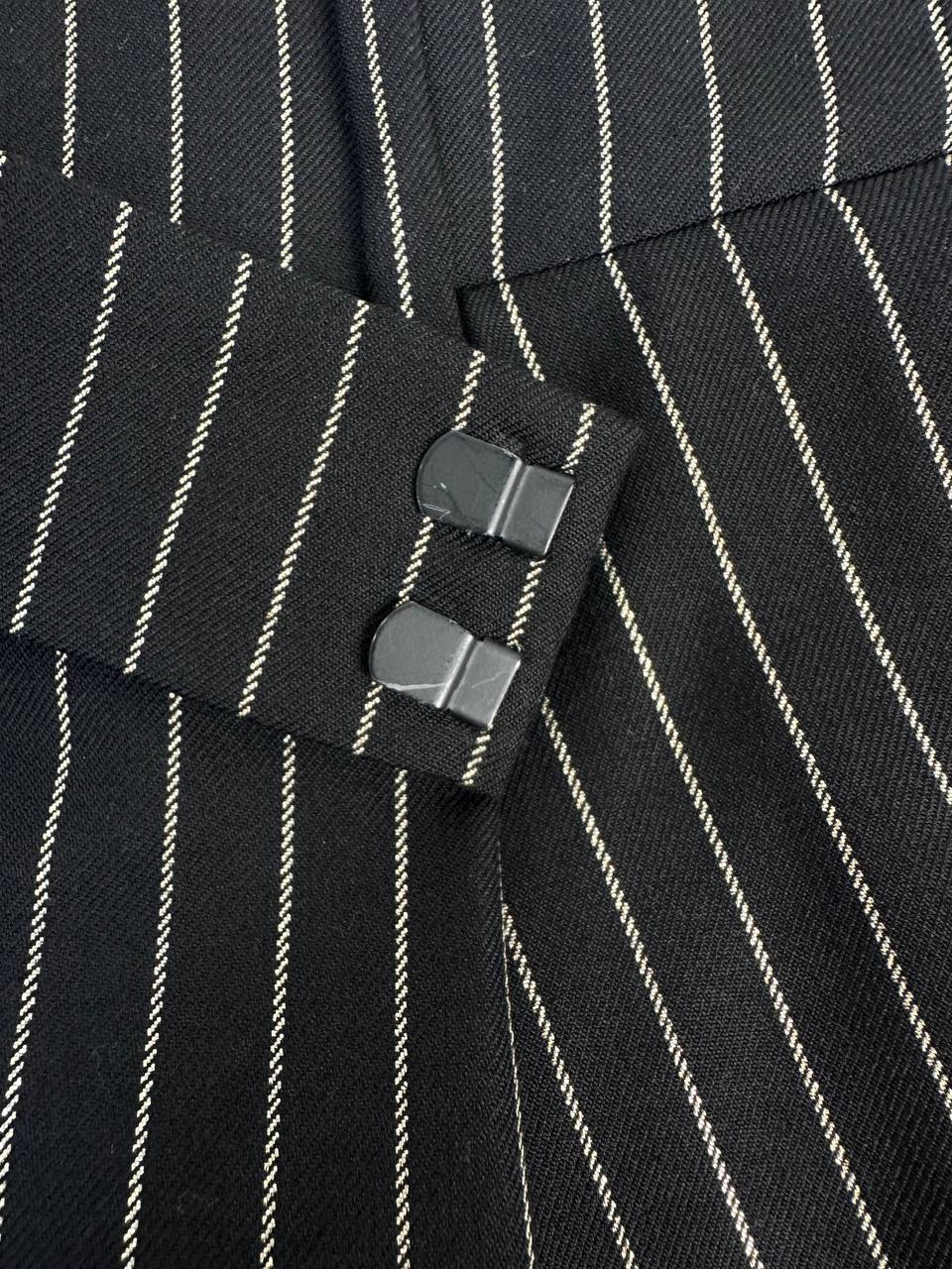 Set with gold shirt and pinstripe trousers