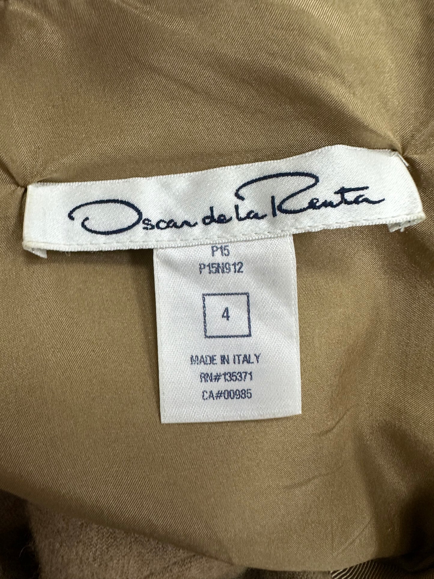 Belted camel hair jumpsuit