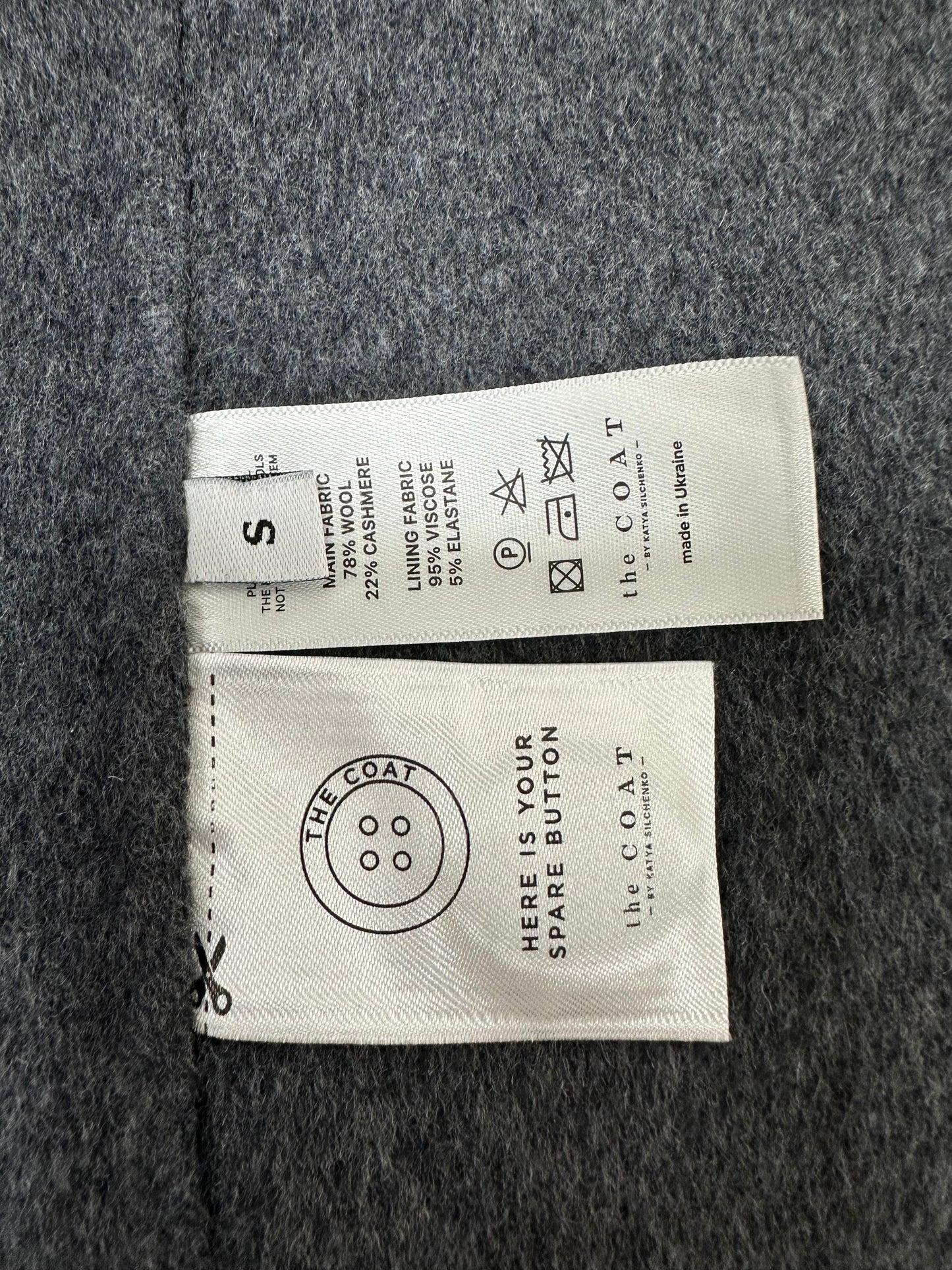 Grey coat with cashmere