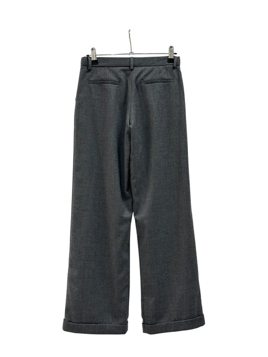 Wool blend wide-leg trousers