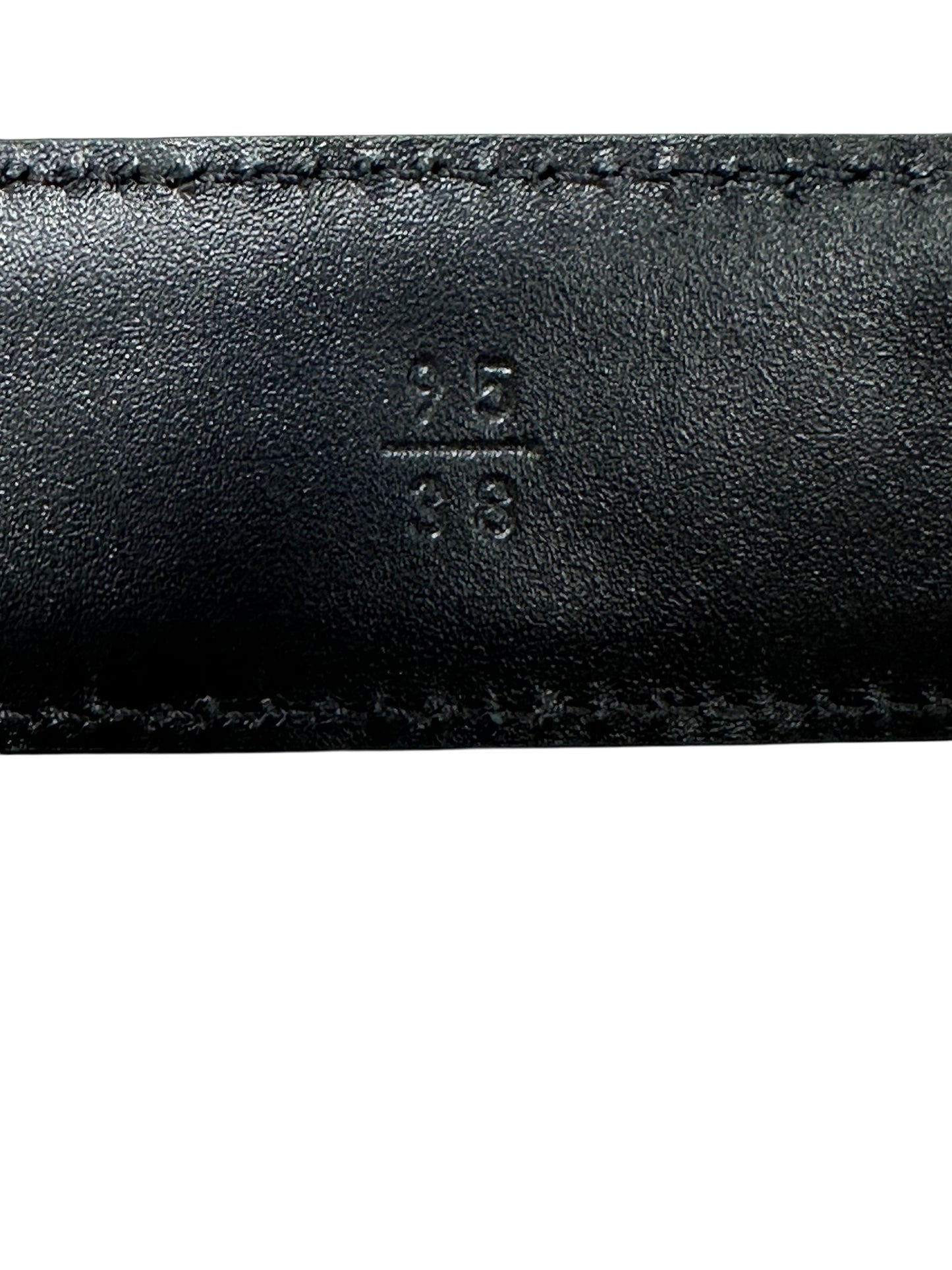 Leather belt with chain