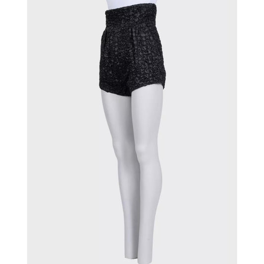 Saint Laurent Black Silk Blend High-Waisted Shorts FR 36 (S) Pre-owned