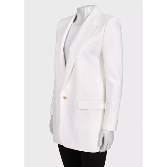 NWOT Saint Laurent White Blazer Sz.38 Pre-owned