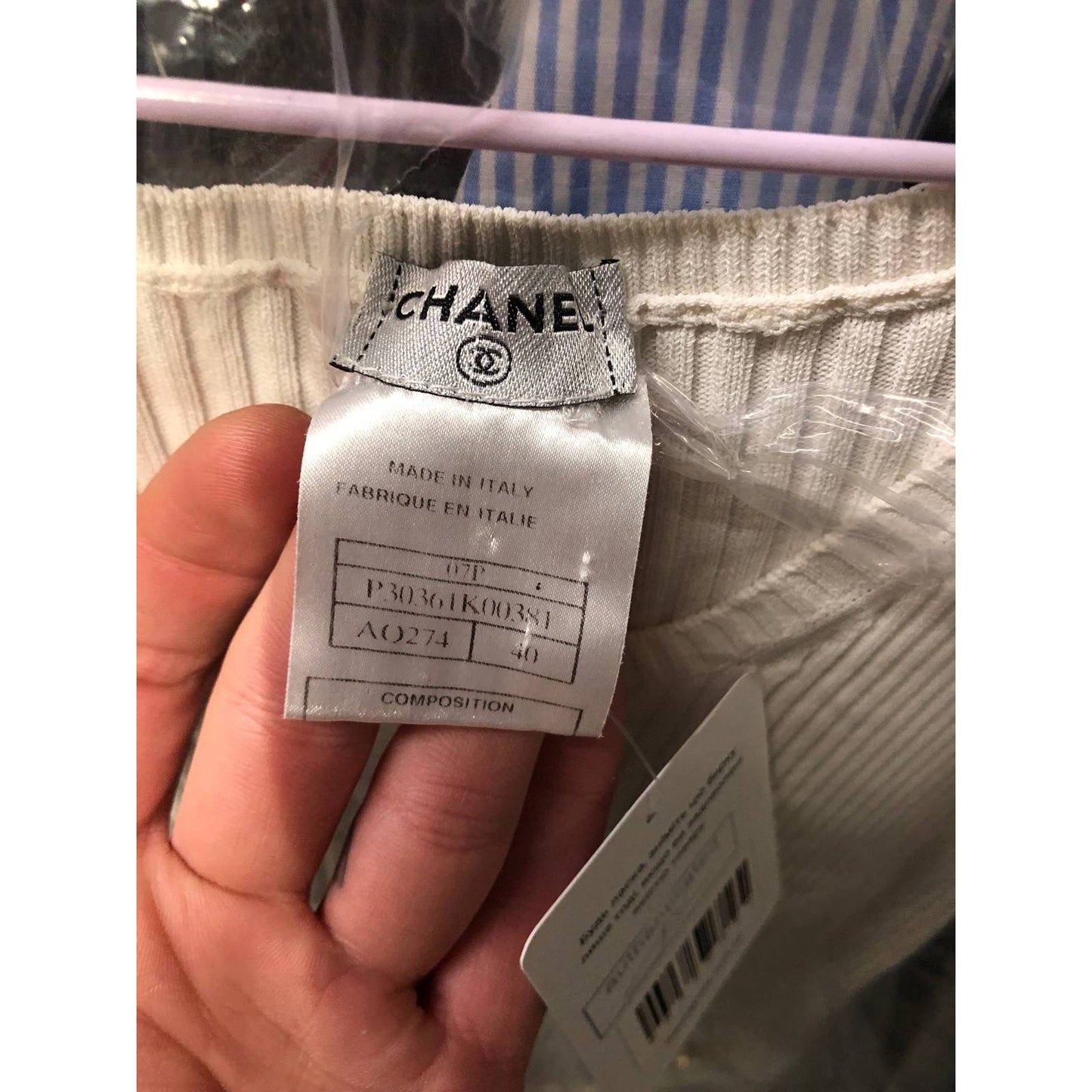Chanel White Viscose Blend Dress - Size FR40 (Runs Small) Pre-owned
