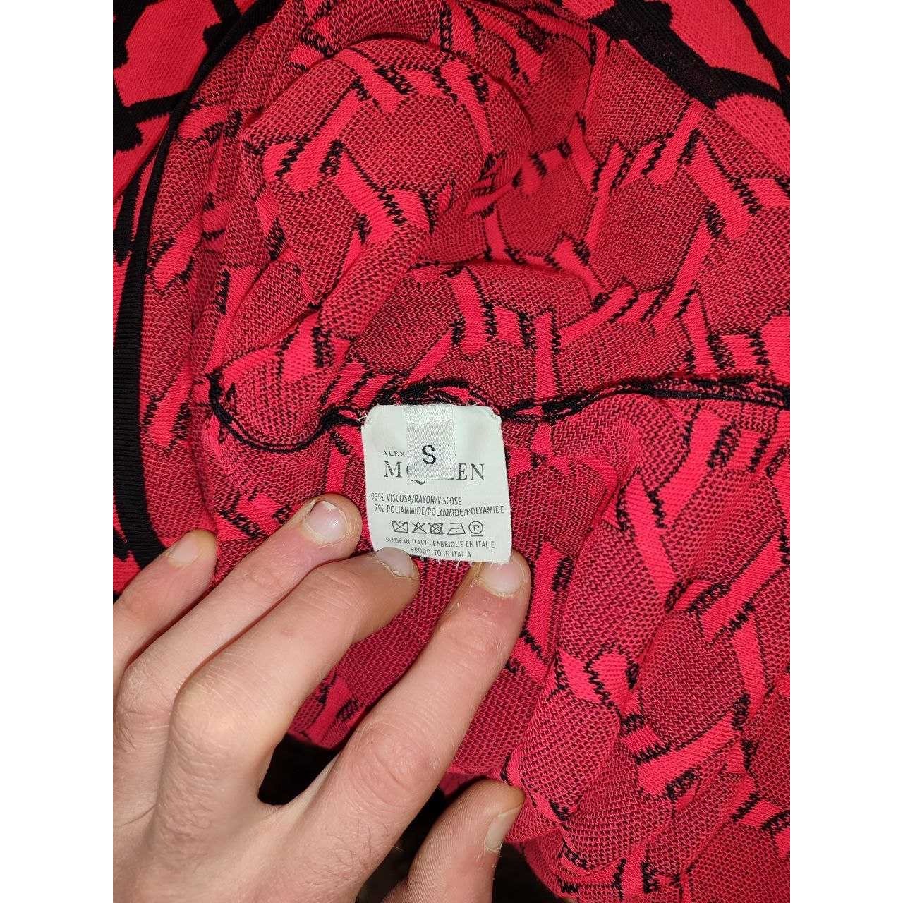 Stunning Alexander McQueen Geometric Print Fitted Dress S Pre-owned