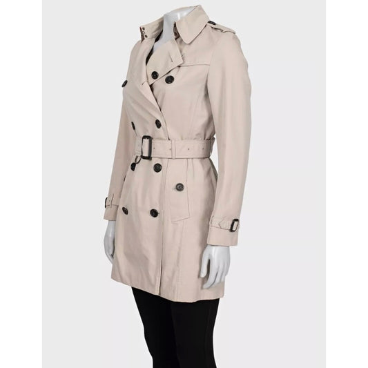 Burberry Beige Cropped Trench Coat with Belt EU32/XXS Pre-owned