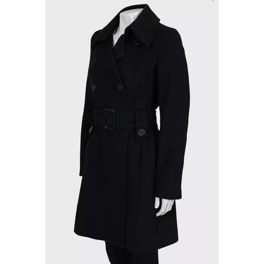 Alexander McQueen Vintage Black Wool Coat - Size S / IT40 Pre-owned