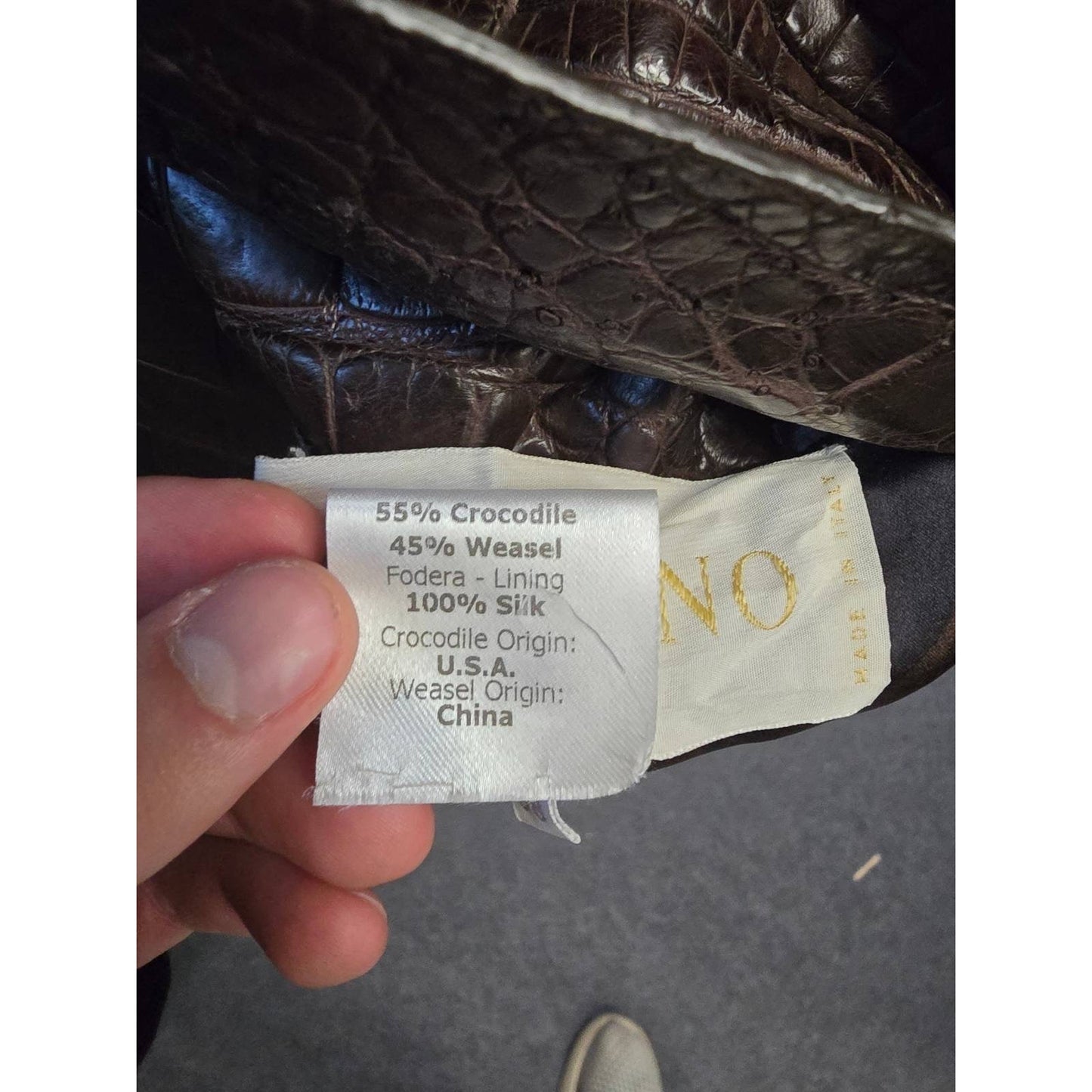 Valentino Leather & Coat - IT 38 Pre-owned