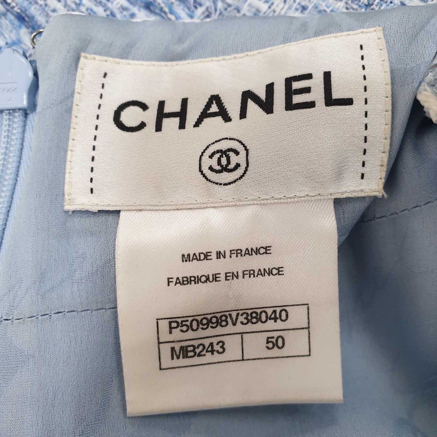 Chanel Fantasy Tweed Fringed Dress Spring 2015 15P Sz.50 Pre-owned