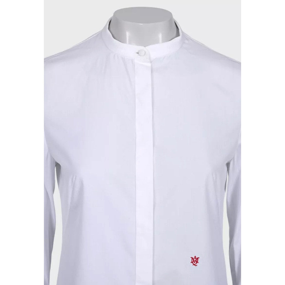 Alexander McQueen White Cotton Embroidered Logo Shirt - S Pre-owned