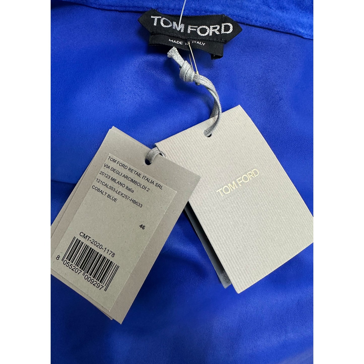 Tom Ford 2021 Colbat Blue Shirt Pants Set Suit Sz.42 US10 Pre-owned