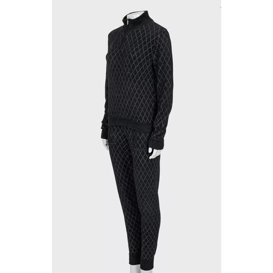 Chanel Black Viscose Jumper Pants Set Suit - Sz. 38 Pre-owned