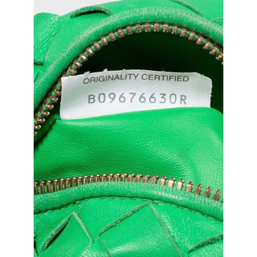 Bottega Veneta Mini Jodie Green Leather Handbag