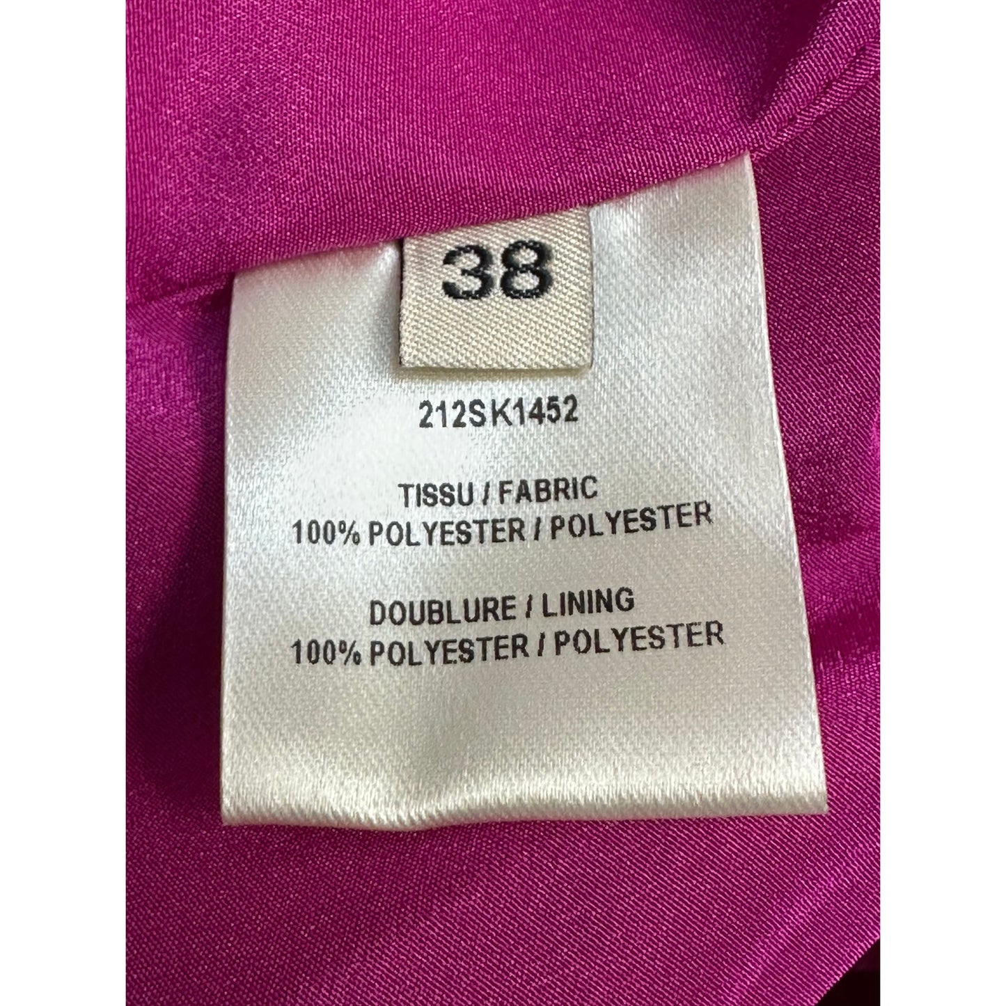 Alexandre Vauthier Satin Fuchsia Mini Skirt Sz.38