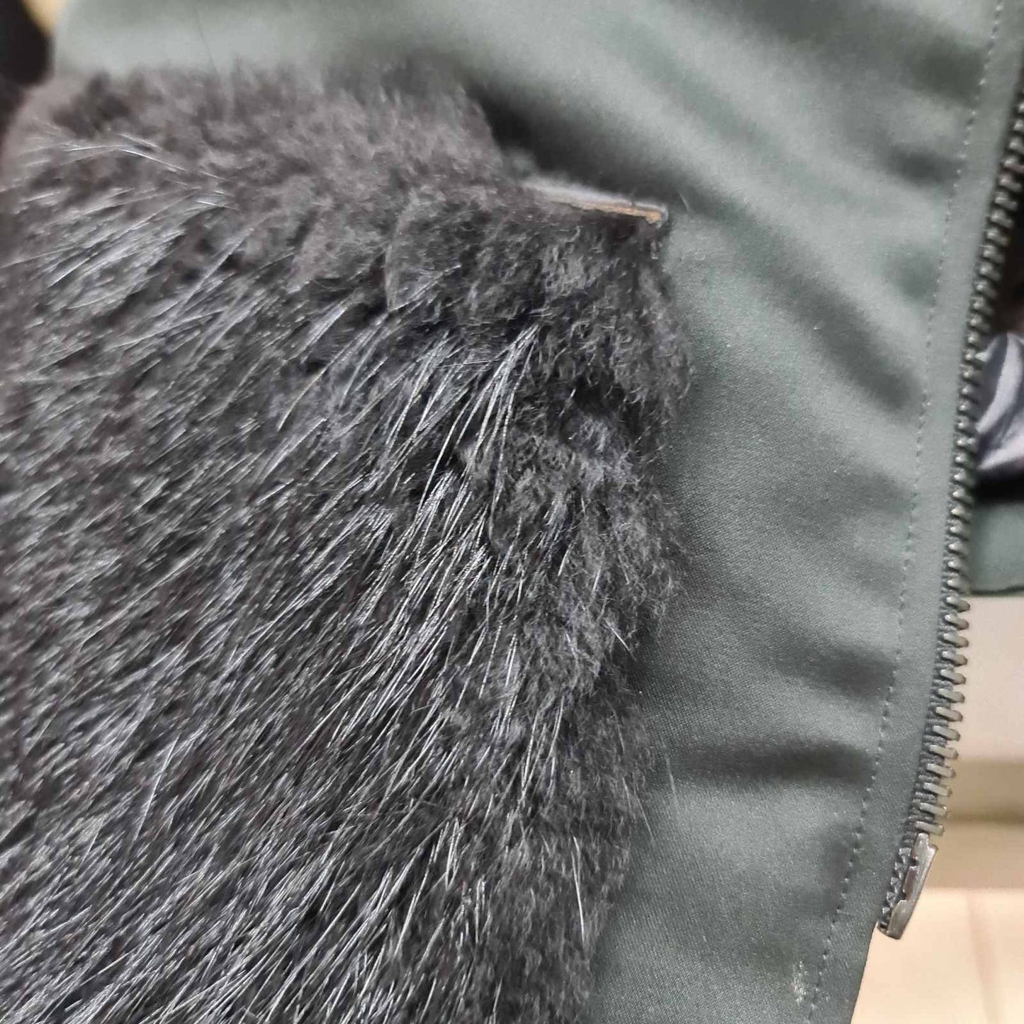 Vera Wang Pre-Fall 2014 Polyester Fur Pockets Coat Sz.40 Pre-owned