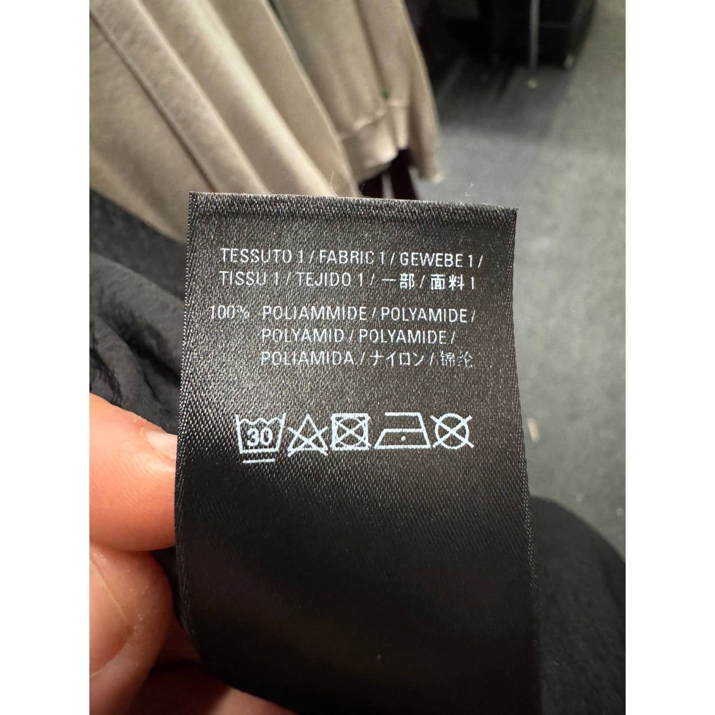 Balenciaga Black Polyamide Oversized Wrap Jacket Coat Sz. 34/XS pre-owned