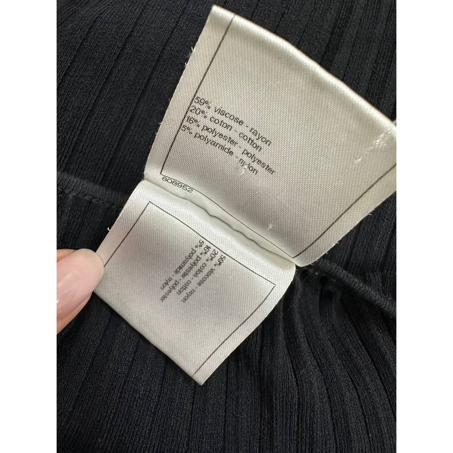 Chanel Flared Sleeves Concise Knitted Top Sz. 40 Pre-owned