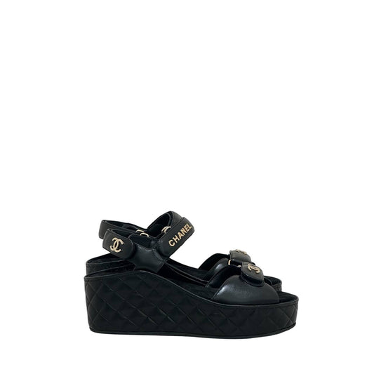 NWOB Chanel 2021 Calfskin Slingback Sandals - Size 41 pre-owned