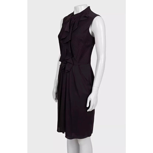 Celine Purple Silk Dress Sz.38 Pre-owned