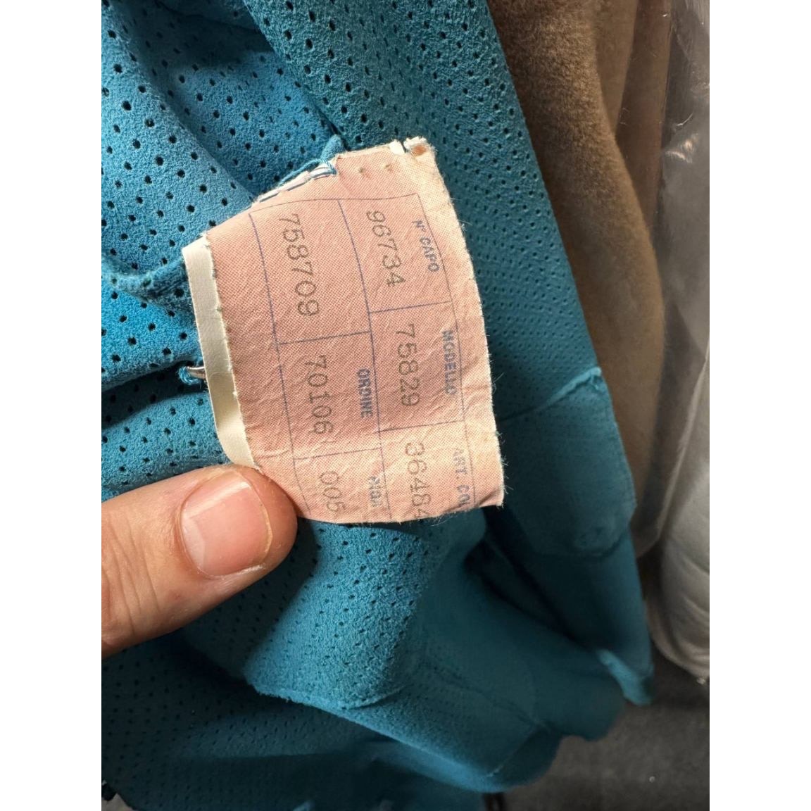 Dolce & Gabbana Perforated Leather Shirt - Light Blue, M pre-owned