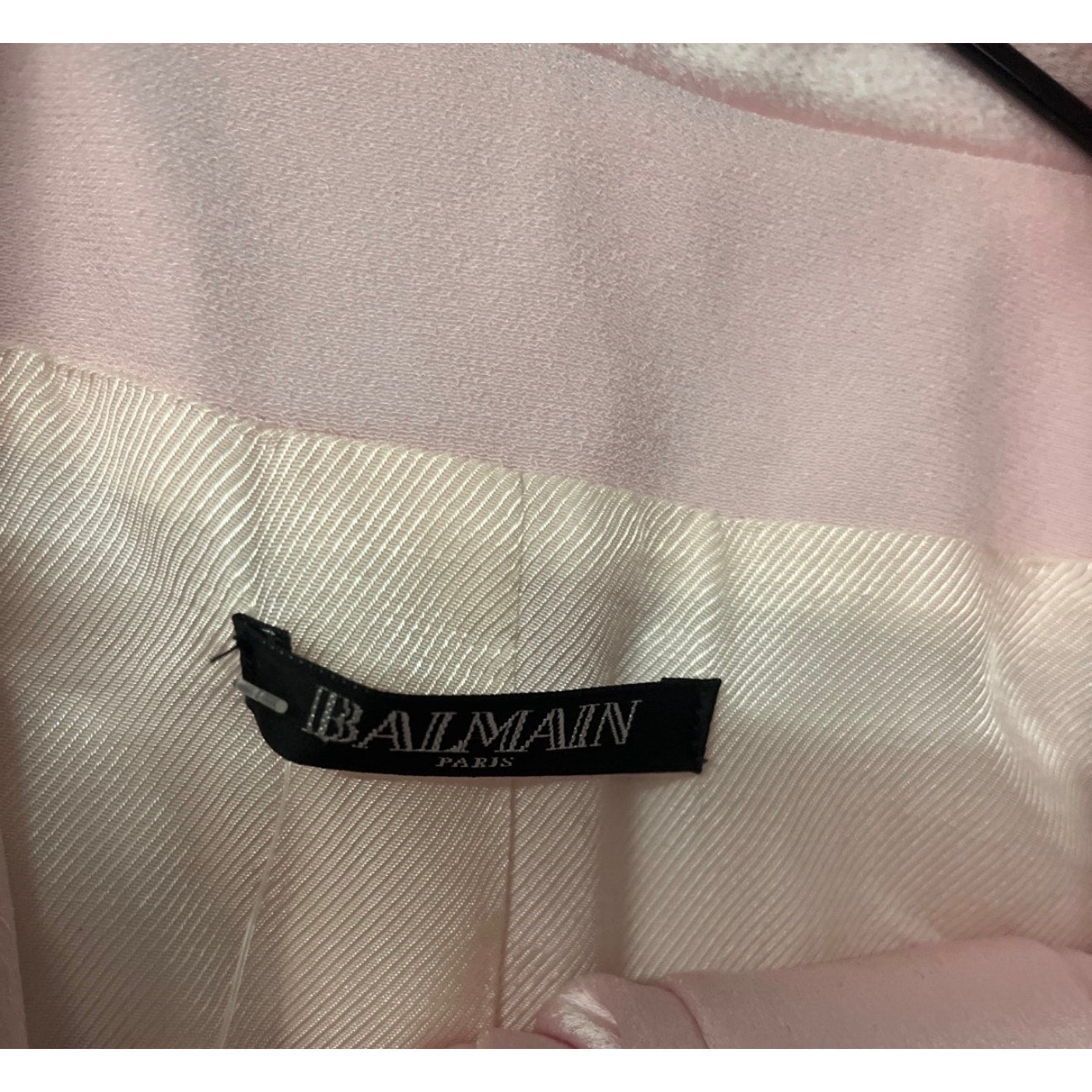 Balmain Pink Viscose Blazer & Trousers Suit Sz.36 Pre-owned
