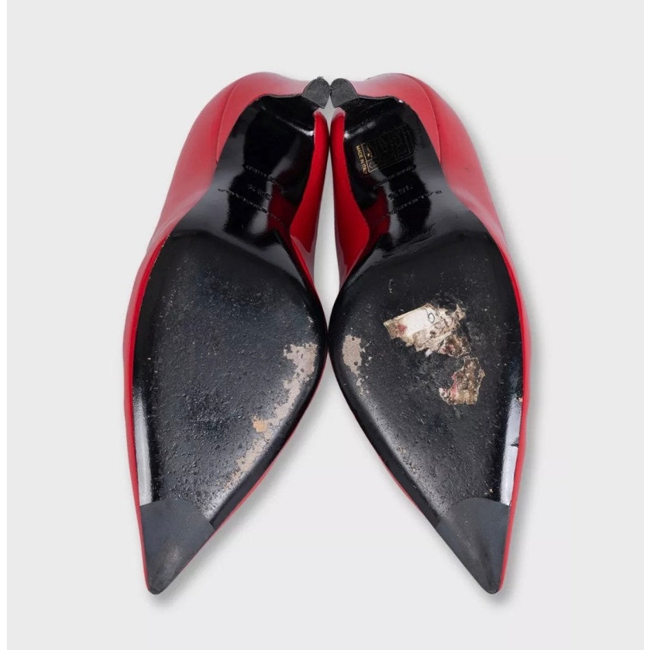 Balenciaga Red Patent Leather Pumps Heels Size 36.5 Pre-owned