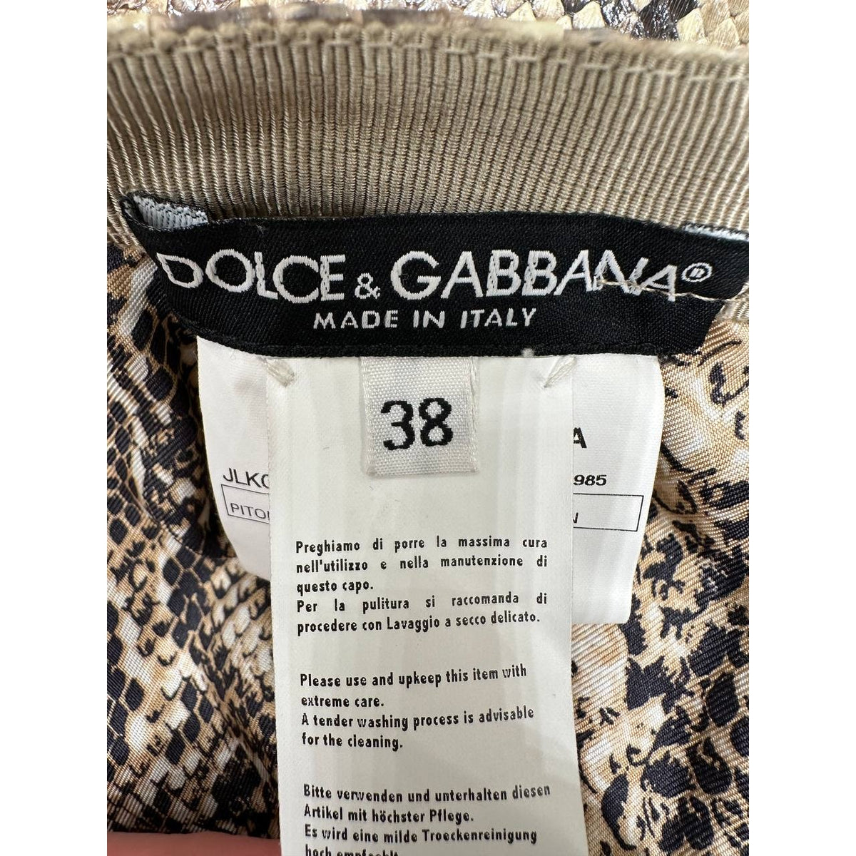 Dolce & Gabbana 2005 Vintage Skirt Suit Set Sz.38 Pre-owned