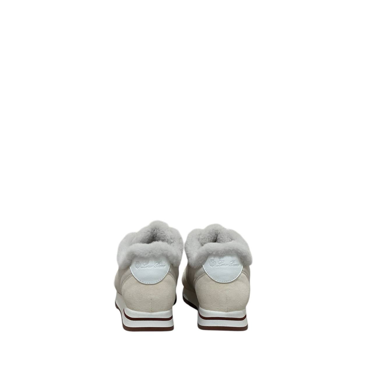 NWOB Loro Piana Luxe Faux Fur Trainers Size 38 Pre-owned