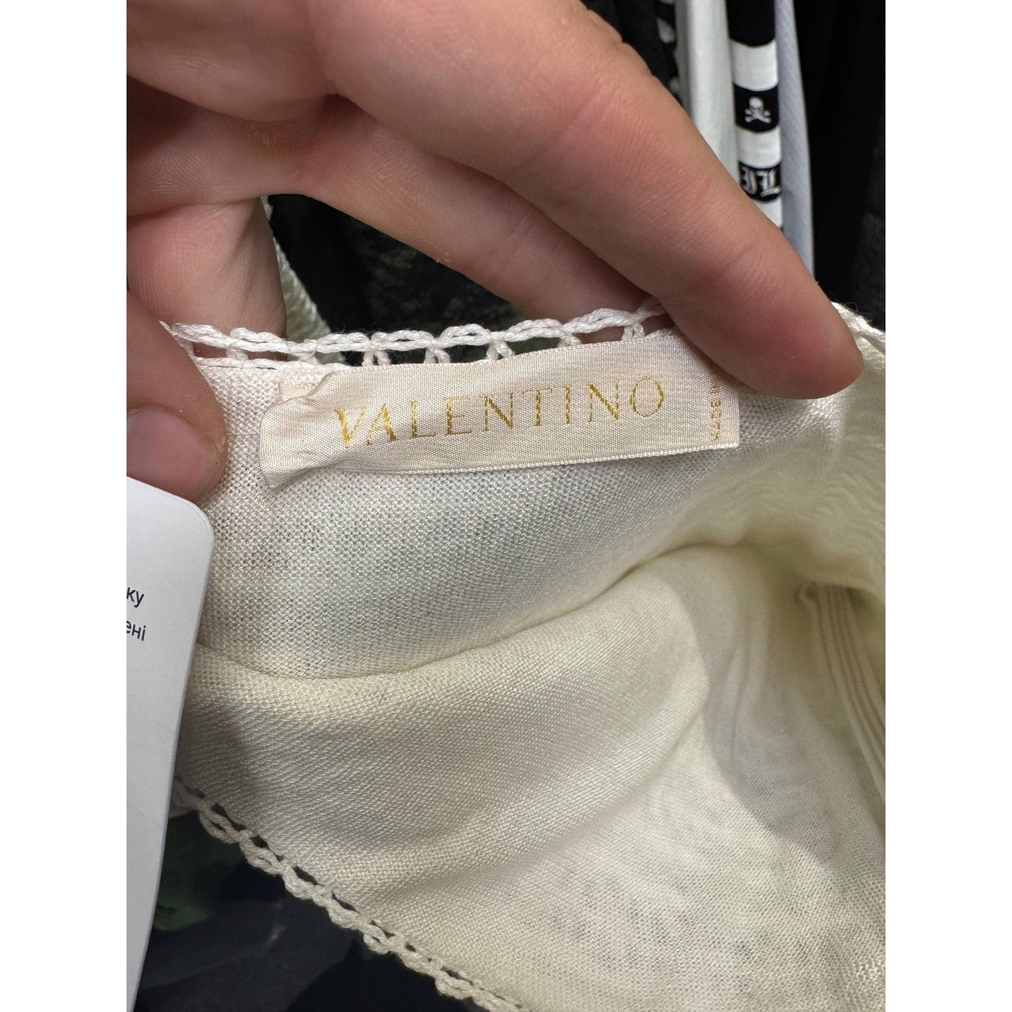 NWOT Valentino White Lace Skirt Sz.S pre-owned