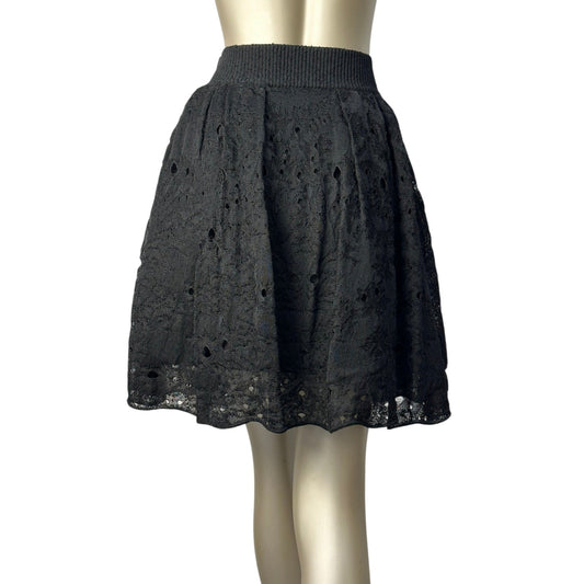 Chanel – ajour midi skirt in viscose Sz.46