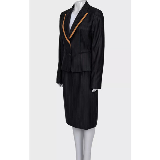 Christian Dior Black Wool Pinstripe Suit Sz. FR44 / XXLPre-owned