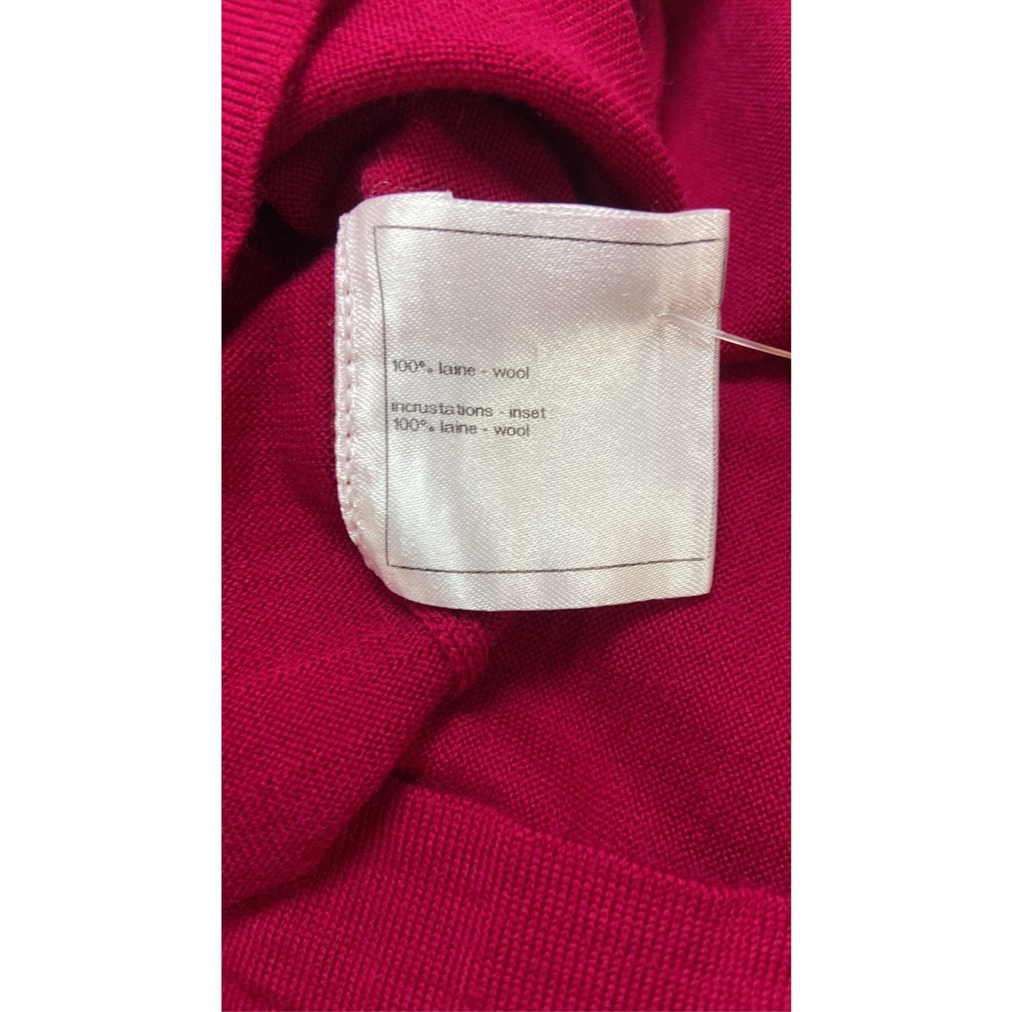 Chanel Vintage 2013 Red Crest Patch Sweater Tunic Dress Sz.44-46 Pre-owned