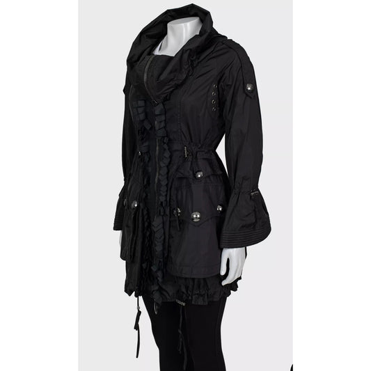 Elegant Burberry Black Trench Coat - Size XS (IT38) Pre-owned