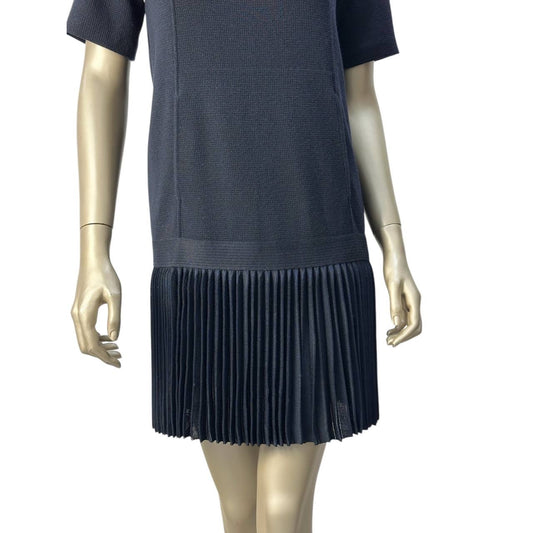 Chanel Black Viscose Globalization Dress - Size 36 Pre-owned