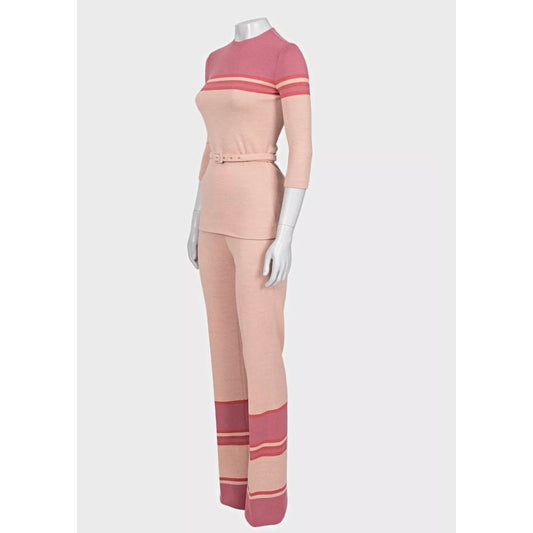 Miu Miu Pink Striped Suit Set Sz.40/S Pre-owned