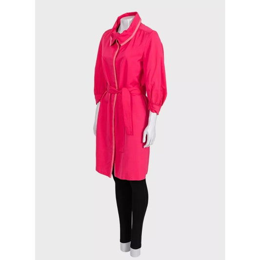 Yves Saint Laurent Pink Fitted Coat - US 6 / FR 38 Pre-owned