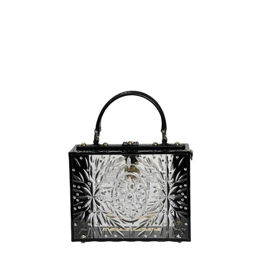 DOLCE & GABBANA Sicily Clear Plexiglass Cinderella Clutch Pre-owned