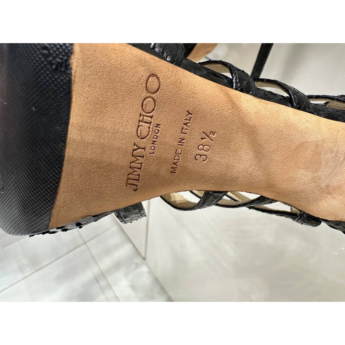 Jimmy Choo Strappy Sandals Sz.38.5 Pre-owned