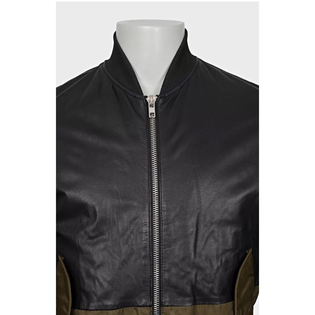 Alexander McQueen McQ Faux Leather & Textile Jacket Sz.44/XS Pre-owned