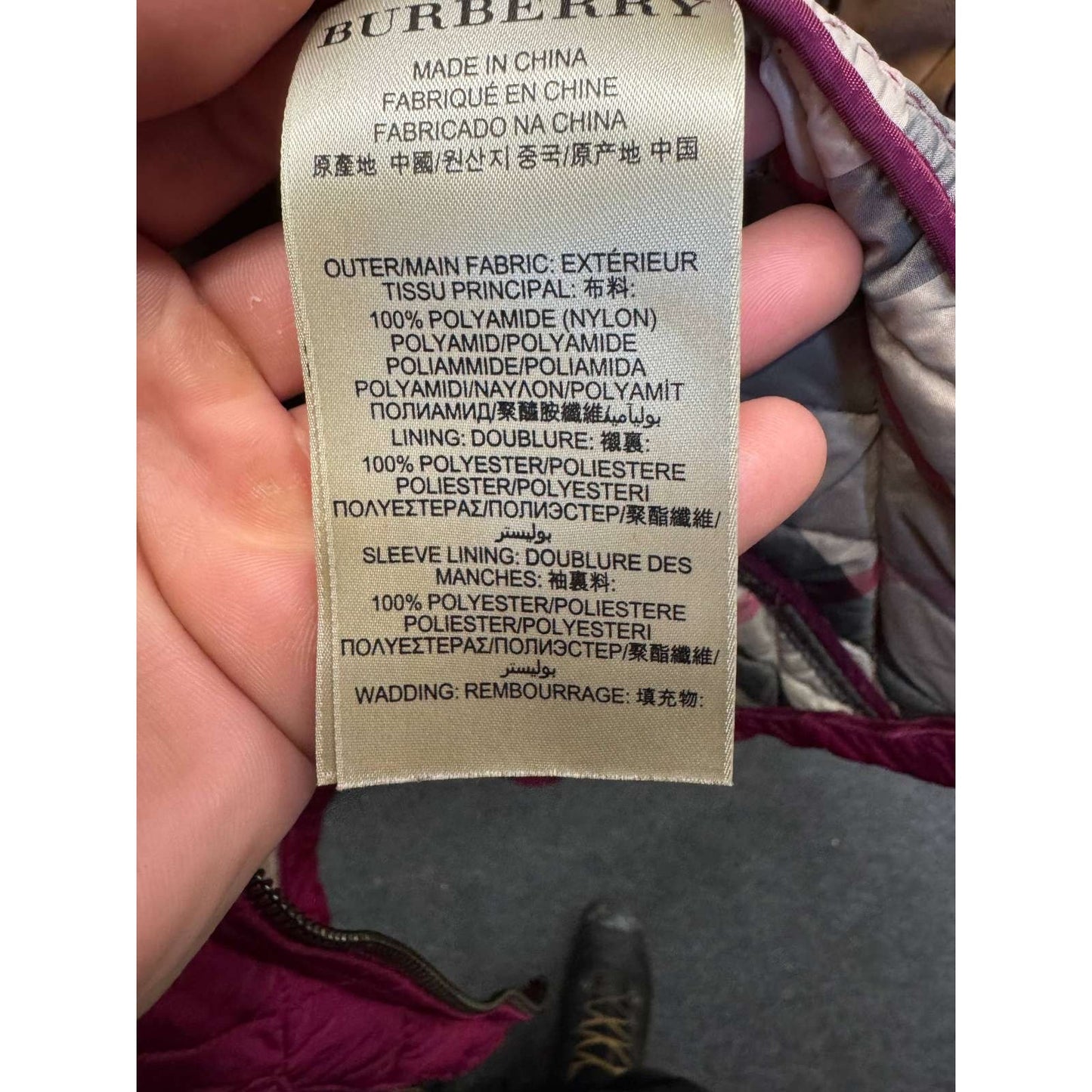 Burberry Pink Fitted Jacket - Size XS Pre-owned