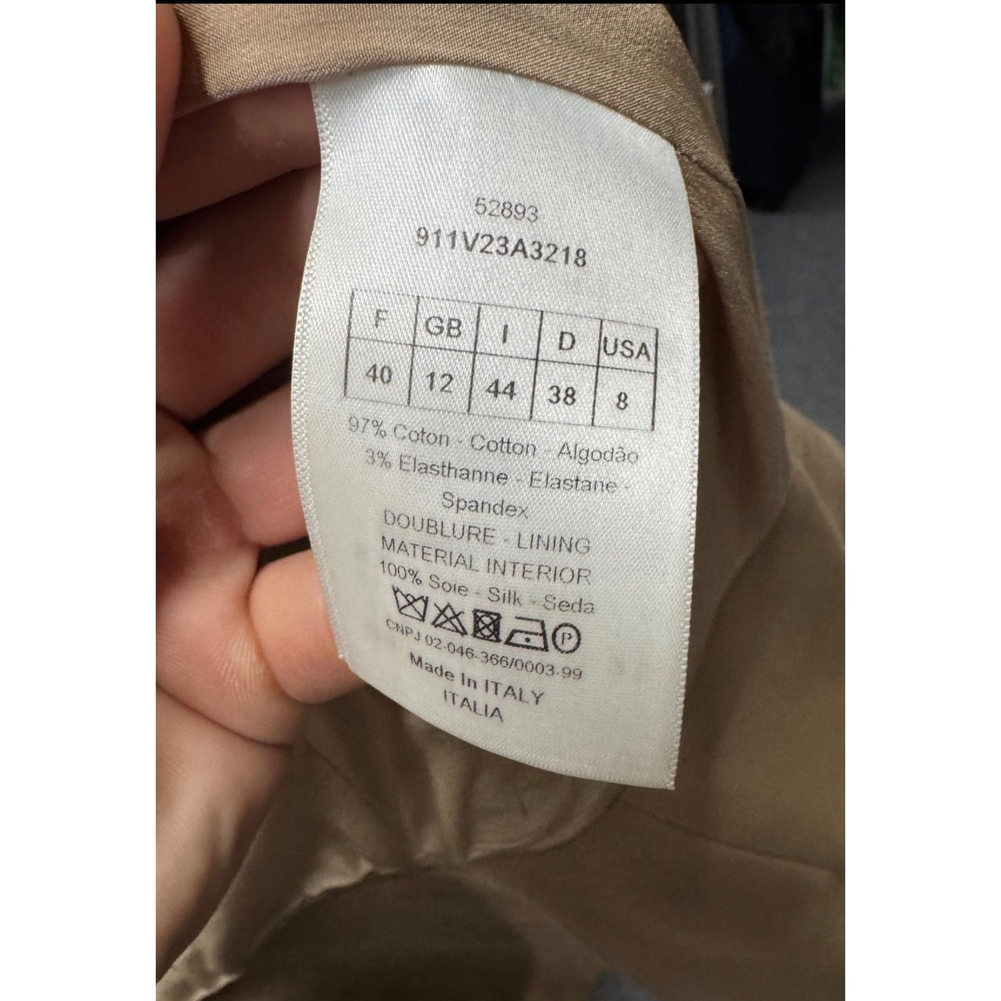 Christian Dior Brown Corduroy Double-Breasted Jacket Sz.40/L Pre-owned