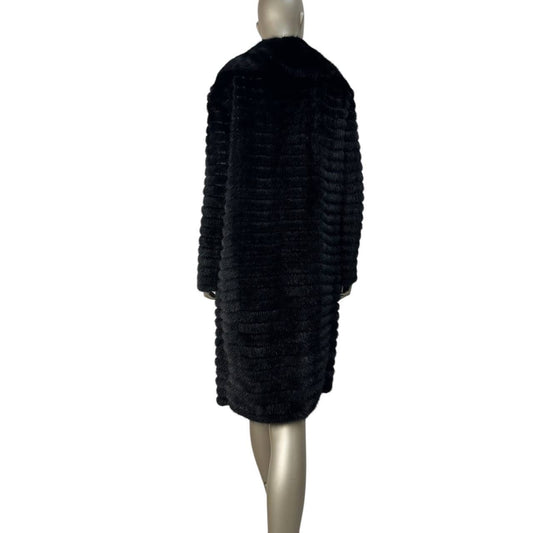 Prada Black Mink Fur Coat - Size IT42 Pre-owned