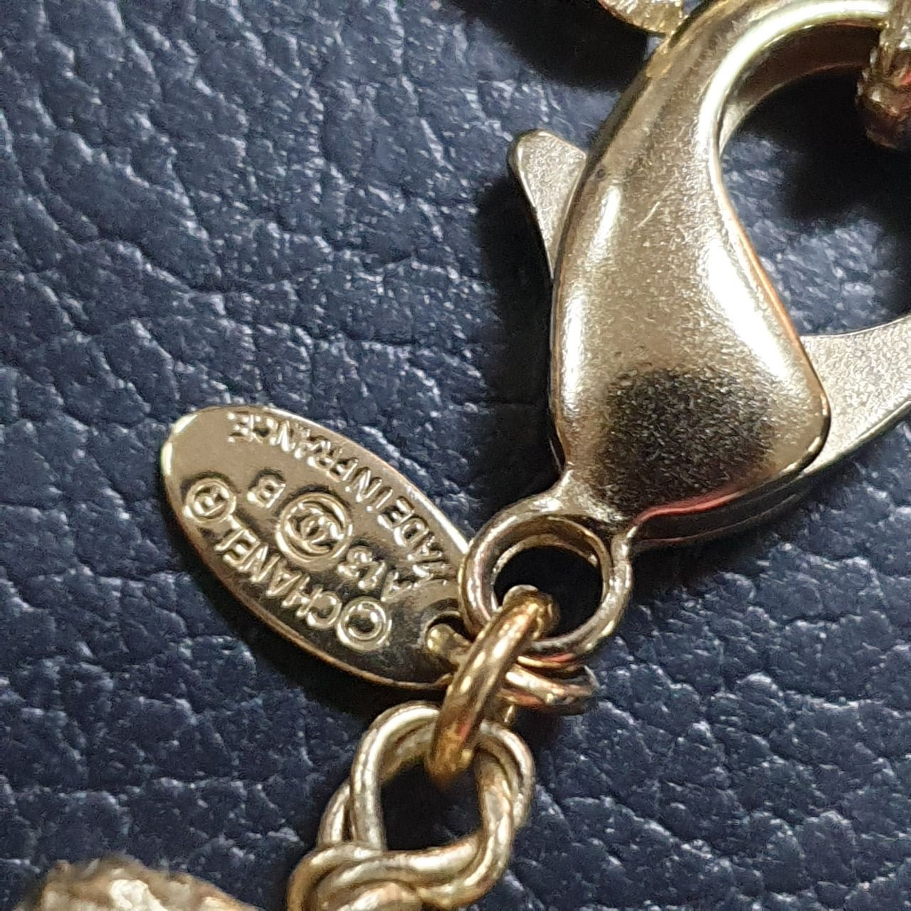 Chanel Goldtone Metal Chain CC Choker Necklace Pre-owned