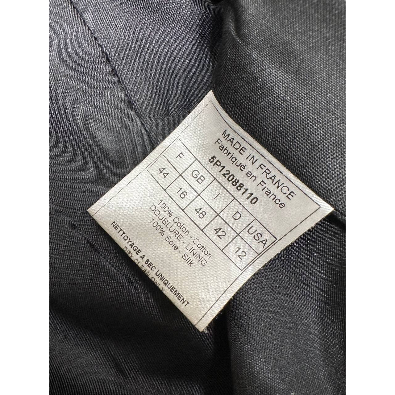 Christian Dior Black Cotton Trench Coat - Size 44 pre-owned