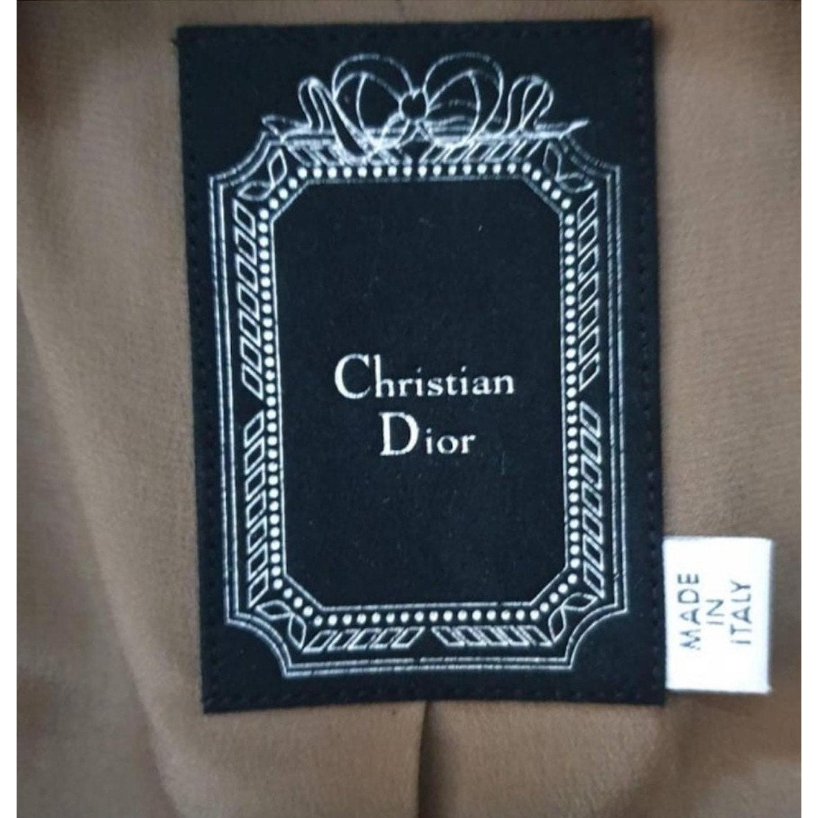 Christian Dior Beige Leather Fox Trimmed Jacket Sz.36 Pre-owned