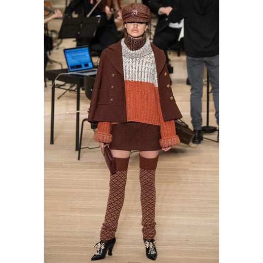 Chanel Navy Blue Wool Double-Breasted Peacoat  Sz.38